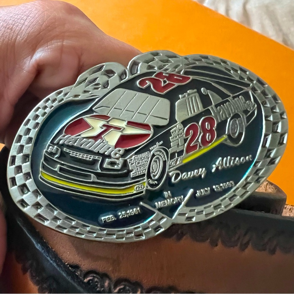 VTG Davey Allison Race Car Buckle and Belt